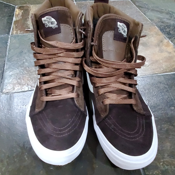 brown van high tops